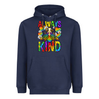 Navy always bee kind pride lgbtq Heavyweight Hoodie - texasbilliewilder