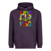 Plum always bee kind pride lgbtq Heavyweight Hoodie - texasbilliewilder