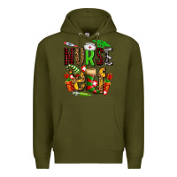 Army Green nurse elf Premium Hoodie - AdoDesignShop