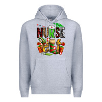 Heather Grey nurse elf Premium Hoodie - AdoDesignShop