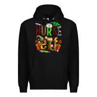 Black nurse elf Premium Hoodie - AdoDesignShop