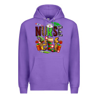 Purple nurse elf Premium Hoodie - AdoDesignShop