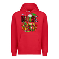 Red nurse elf Premium Hoodie - AdoDesignShop