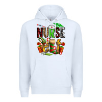 White nurse elf Premium Hoodie - AdoDesignShop