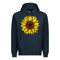 Navy sunflower Premium Hoodie - Artiststas