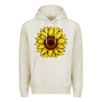 Oatmeal Heather sunflower Premium Hoodie - Artiststas