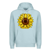 Blue Mist sunflower Premium Hoodie - Artiststas