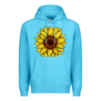 Ocean Blue sunflower Premium Hoodie - Artiststas