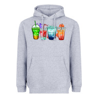 Heather Grey tea junkie coffee cups Heavyweight Hoodie - Zillion Design Studio