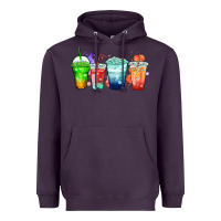 Plum tea junkie coffee cups Heavyweight Hoodie - Zillion Design Studio