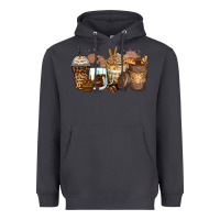 Smoke leopard coffee cups Heavyweight Hoodie - Zillion Design Studio