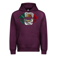 Mauve Wine mexico lips Urban Hoodie - AdoDesignShop
