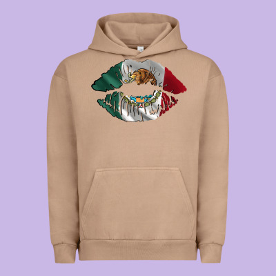 Mexico Lips Urban Hoodie Designed By Adodesignshop