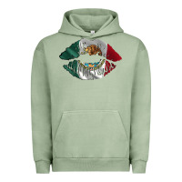 Pigment Oil Green mexico lips Urban Hoodie - AdoDesignShop