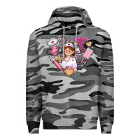 Slate Camo nurse and nurse element heart Premium Hoodie - AdoDesignShop