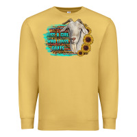 Antique Gold just a girl who loves goats Premium Sweatshirt - RanaPortraitStore