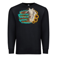 Black just a girl who loves goats Premium Sweatshirt - RanaPortraitStore