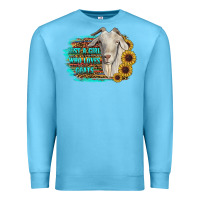 Ocean Blue just a girl who loves goats Premium Sweatshirt - RanaPortraitStore