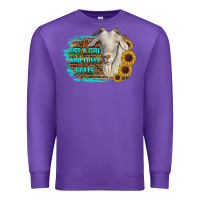 Purple just a girl who loves goats Premium Sweatshirt - RanaPortraitStore