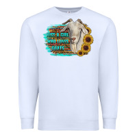 White just a girl who loves goats Premium Sweatshirt - RanaPortraitStore