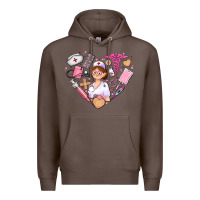 Coffee nurse and nurse element heart Premium Hoodie - AdoDesignShop