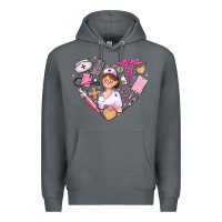 Rock nurse and nurse element heart Premium Hoodie - AdoDesignShop
