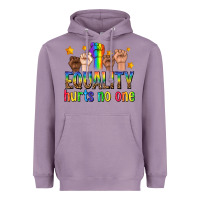 Lavender equality hurts no one with fists Heavyweight Hoodie - texasbilliewilder