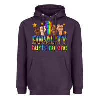 Plum equality hurts no one with fists Heavyweight Hoodie - texasbilliewilder