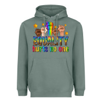 Sage equality hurts no one with fists Heavyweight Hoodie - texasbilliewilder
