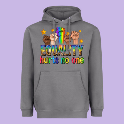Heavyweight Hoodie equality hurts no one with fists