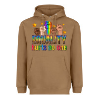 Toasted Coconut equality hurts no one with fists Heavyweight Hoodie - texasbilliewilder