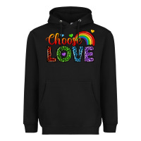 Black choose love Heavyweight Hoodie - texasbilliewilder