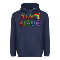 Navy choose love Heavyweight Hoodie - texasbilliewilder