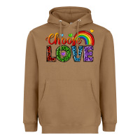 Toasted Coconut choose love Heavyweight Hoodie - texasbilliewilder
