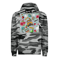 Slate Camo school bus back to school seamless pattern Premium Hoodie - BundleAndBundleShop