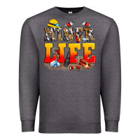 Charcoal Heather miner life Premium Sweatshirt - Zillion Design Studio