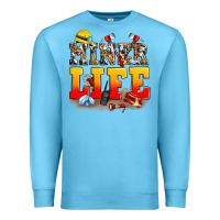 Ocean Blue miner life Premium Sweatshirt - Zillion Design Studio