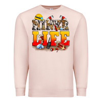 Pale Pink miner life Premium Sweatshirt - Zillion Design Studio