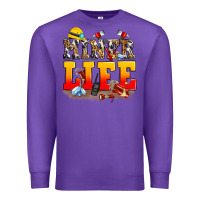 Purple miner life Premium Sweatshirt - Zillion Design Studio