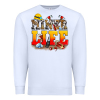 White miner life Premium Sweatshirt - Zillion Design Studio