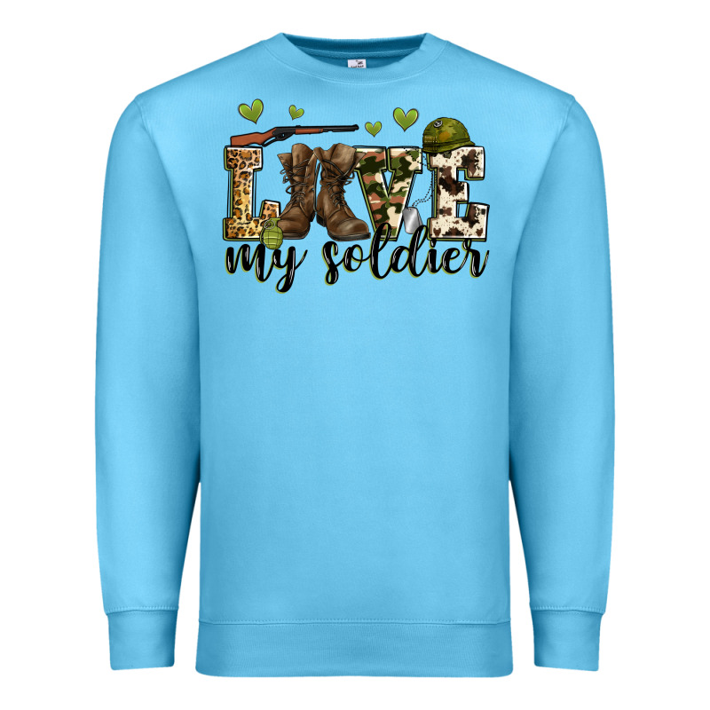 Love My Soldier Premium Sweatshirt by Zillion Design Studio | Teevron