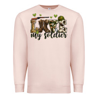 Pale Pink love my soldier Premium Sweatshirt - Zillion Design Studio