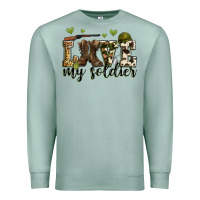 Seafoam love my soldier Premium Sweatshirt - Zillion Design Studio