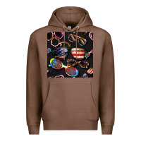 Chestnut 4th of july glasses  seamless pattern Premium Hoodie - BundleAndBundleShop