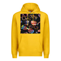 Lemon 4th of july glasses  seamless pattern Premium Hoodie - BundleAndBundleShop