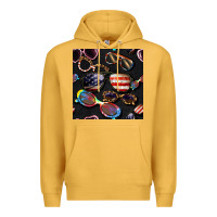 Mustard 4th of july glasses  seamless pattern Premium Hoodie - BundleAndBundleShop
