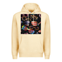 Pina Colada 4th of july glasses  seamless pattern Premium Hoodie - BundleAndBundleShop