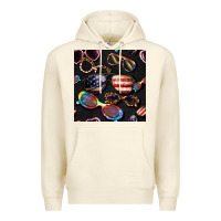 Sandshell 4th of july glasses  seamless pattern Premium Hoodie - BundleAndBundleShop
