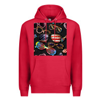 Cardinal 4th of july glasses  seamless pattern Premium Hoodie - BundleAndBundleShop