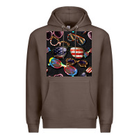 Coffee 4th of july glasses  seamless pattern Premium Hoodie - BundleAndBundleShop